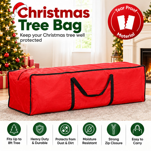 Red christmas tree - tree, bag