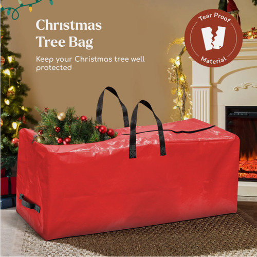 Red christmas tree storage - christmas,